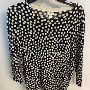 J Crew Polka Dot Sweater - Size M